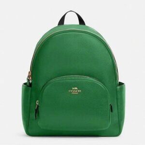 NWT Green Leather Coach Backpack 🎒